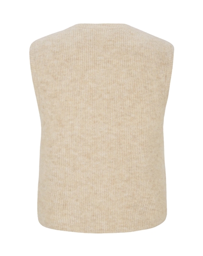 Soft Rebels - SRAlliy Strik Vest - Wood Ash Melange